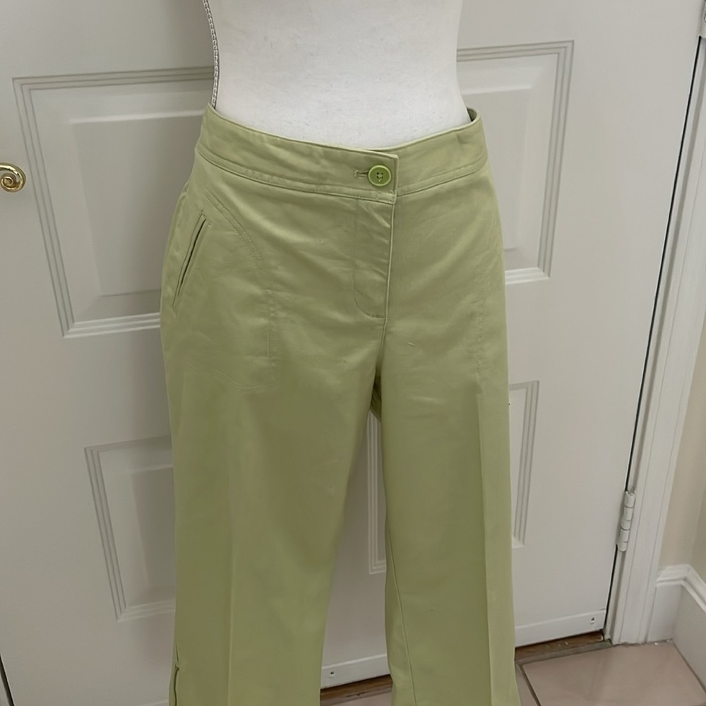 Loft Petites Marisa Light Green Capris 14P